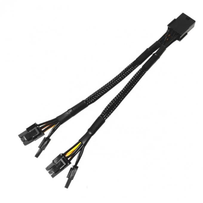 Τυφαντό μανίκι PCIe 8 Pin Γυναίκα σε διπλό 8 Pin Άντρας PCI Express γραφικά κάρτα βίντεο GPU καλώδιο προσαρμογέα ισχύος 4