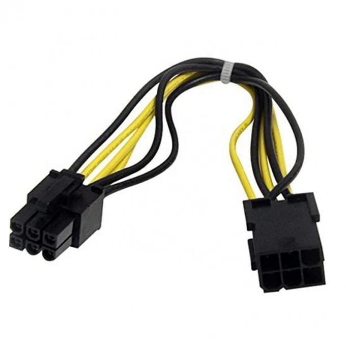 PCI-E 6 πιν προς 6 πιν αρσενικό προς θηλυκό GPU ATX Βίντεο κάρτα γραφικών PCIE PCI Express καλώδιο τροφοδοσίας 0