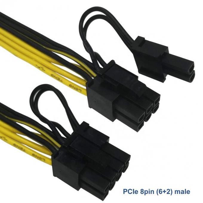 PCIe 8 Pin αρσενικό σε διπλό 8 Pin αρσενικό PCI Express γραφικά κάρτα βίντεο GPU Splitter Power Adapter καλώδιο 3