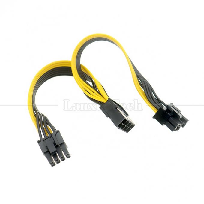 PCIe 8 Pin αρσενικό σε διπλό 8 Pin θηλυκό PCI Express γραφικά κάρτα βίντεο GPU Splitter καλώδιο προσαρμογέα ρεύματος 6