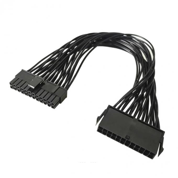 Αρσενικό σε θηλυκό PSU 24pin ATX καλώδιο επέκτασης τροφοδοσίας ηλεκτρικής ενέργειας για μητρική πλακέτα υπολογιστή 0
