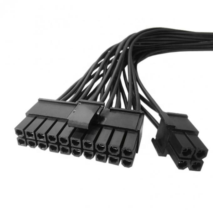 Αρσενικό σε θηλυκό PSU 24pin ATX καλώδιο επέκτασης τροφοδοσίας ηλεκτρικής ενέργειας για μητρική πλακέτα υπολογιστή 4