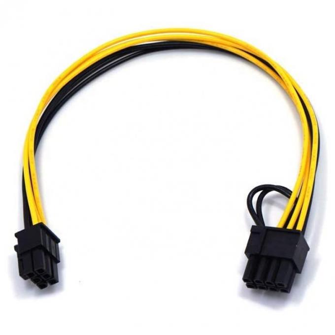 PCIE 6 Pin έως 8 Pin GPU ATX Βίντεο κάρτα γραφικών PCIE PCI Express καλώδιο τροφοδοσίας 0