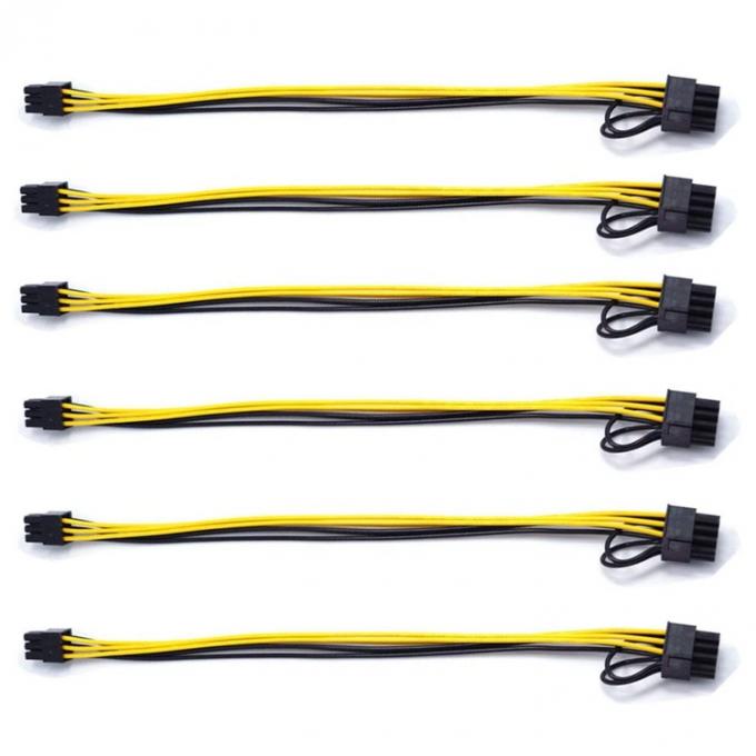 PCIE 6 Pin έως 8 Pin GPU ATX Βίντεο κάρτα γραφικών PCIE PCI Express καλώδιο τροφοδοσίας 5