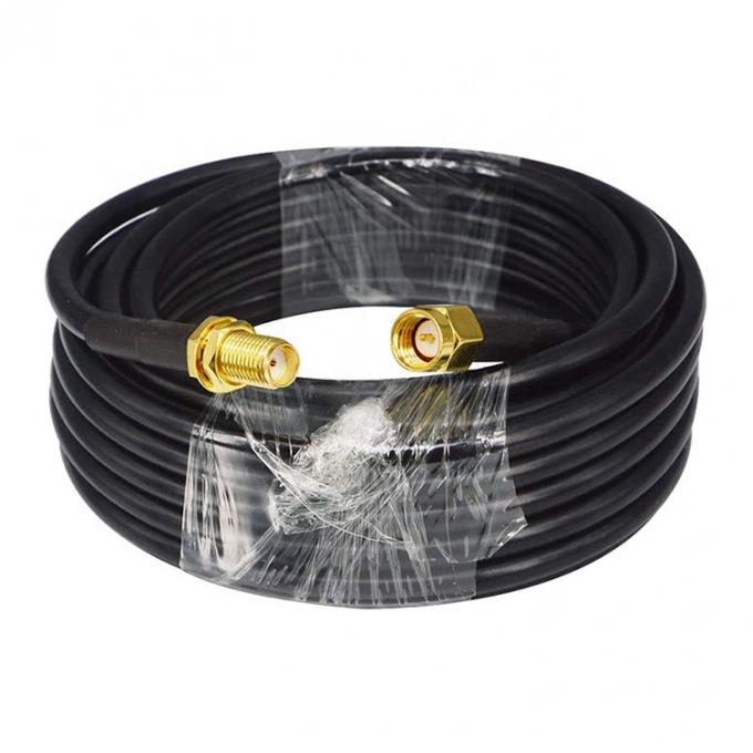 Άντρας προς θηλυκό RG174 RG178 RG316 RG58 Συγκρότημα RF Jumper Antenna Coaxial Cable 5
