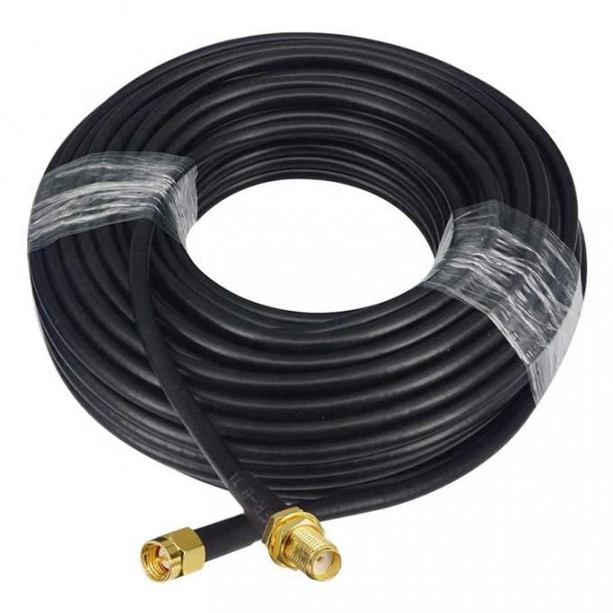 Άντρας προς θηλυκό RG174 RG178 RG316 RG58 Συγκρότημα RF Jumper Antenna Coaxial Cable 4