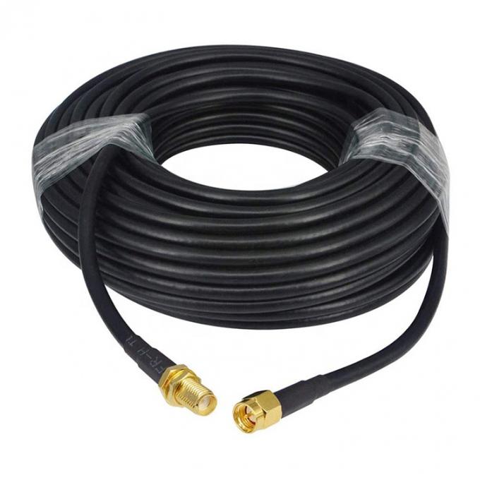 Άντρας προς θηλυκό RG174 RG178 RG316 RG58 Συγκρότημα RF Jumper Antenna Coaxial Cable 3