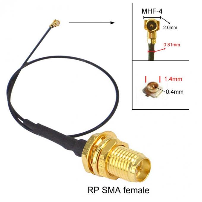 UFL προς SMA M.2 NGFF IPX IPEX MHF4 προς RP SMA Γυναικεία RF Pigtail WiFi καλώδιο επέκτασης κεραίας 2