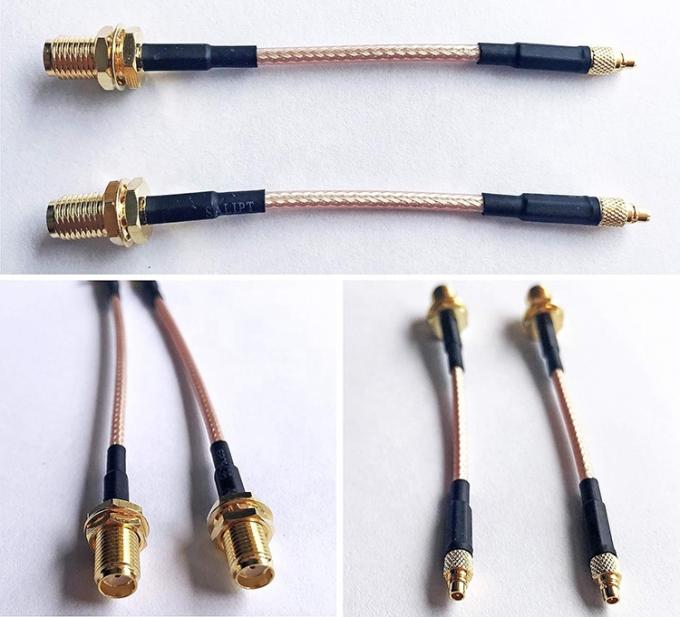 RG316 Pigtail SMA θηλυκό προς ευθεία MMCX αρσενικό ραδιοσυχνοποιημένο ραδιοσυχνοποιημένο συσσωρευτικό καλώδιο επέκτασης κεραία 0