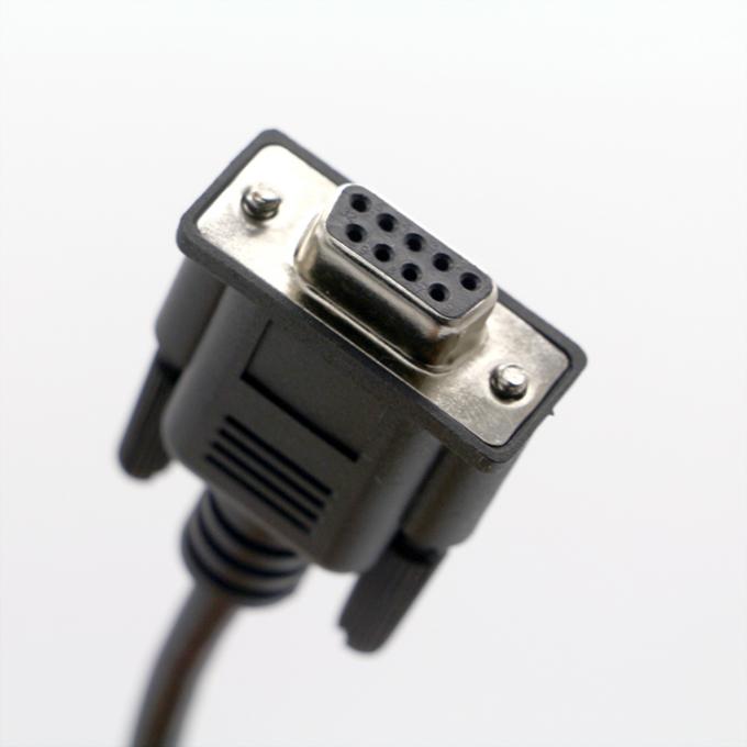 DB9 θηλυκό RS232 σειριακό σε RJ45 θηλυκό καλώδιο πρίζας 2