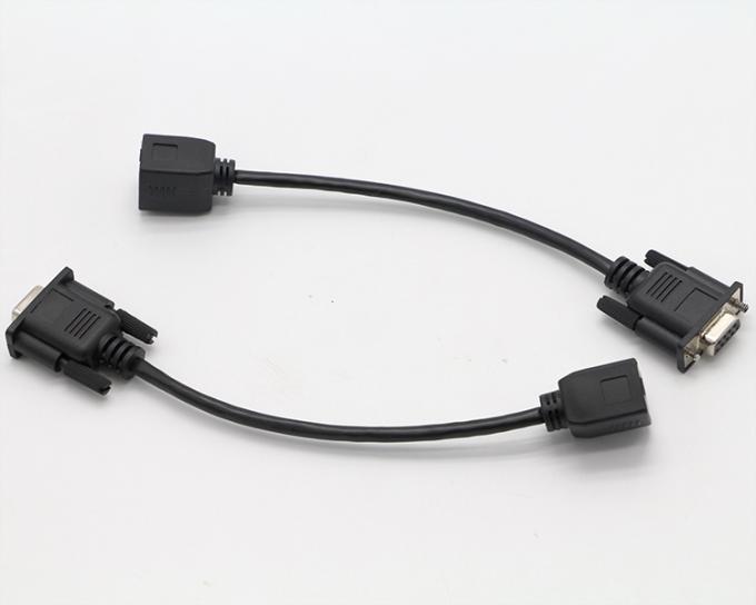 DB9 θηλυκό RS232 σειριακό σε RJ45 θηλυκό καλώδιο πρίζας 5