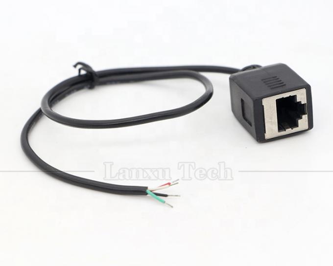 Γυναικεία RJ45 πρίζα για να ανοίξετε κονσερβοποιημένη συγκόλληση 4 καλωδίων γυμνό άκρο καλώδιο pigtail 4