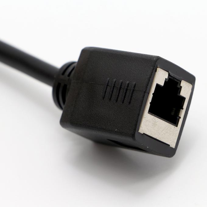 Προσαρμογή 1M 2M 3M Cat5 RJ45 8P8C Female Socket To RJ45 Female Socket Lan Ethernet Δικτυακό Καλώδιο 1