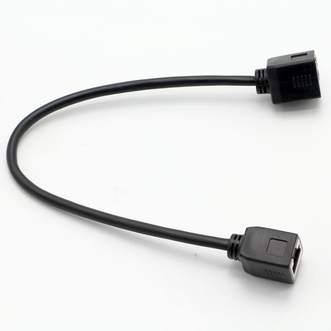 Προσαρμογή 1M 2M 3M Cat5 RJ45 8P8C Female Socket To RJ45 Female Socket Lan Ethernet Δικτυακό Καλώδιο 5