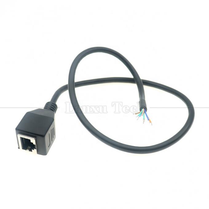 Γυναικεία RJ45 Jack Socket για να ανοίξετε κασσίτερα Soldering 8 καλώδια Bare End Pigtail Ethernet Network Patch Lan Cable 3