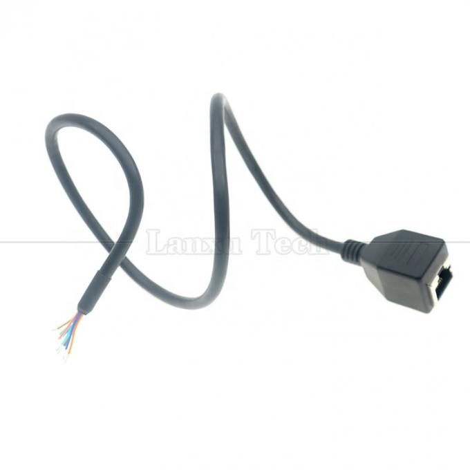 Γυναικεία RJ45 Jack Socket για να ανοίξετε κασσίτερα Soldering 8 καλώδια Bare End Pigtail Ethernet Network Patch Lan Cable 4