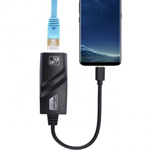 Υψηλής συμβατότητας USB 3.1 τύπου C αρσενικό σε Gigabit RJ45 Ethernet Network Lan Adapter για Λήπτοπ 4