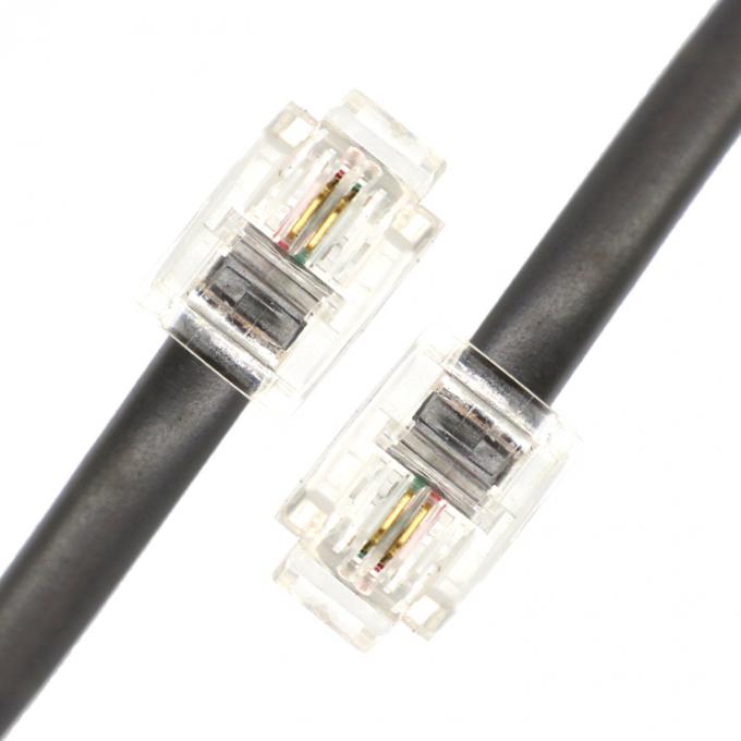 1M Shield Intercom Cat3 RJ11 6P2C Τηλεφωνικό καλώδιο ADSL 0