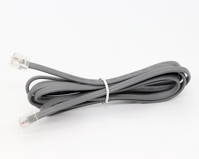 1M Shield Intercom Cat3 RJ11 6P2C Τηλεφωνικό καλώδιο ADSL 4
