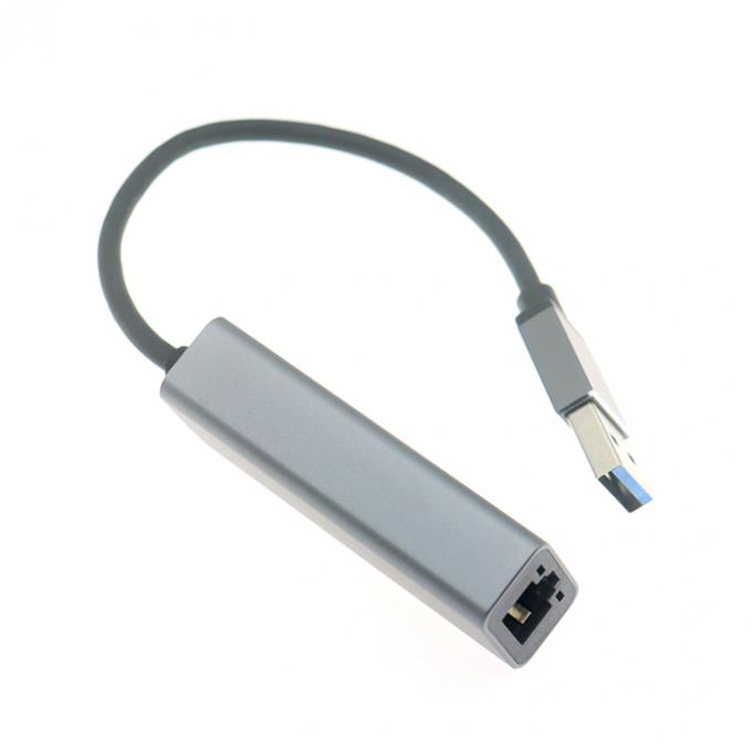 Υπερήλεκτη ταχύτητα 1000Mbps Metal Shell USB 3.0 σε Gigabit RJ45 Ethernet Adapter 3