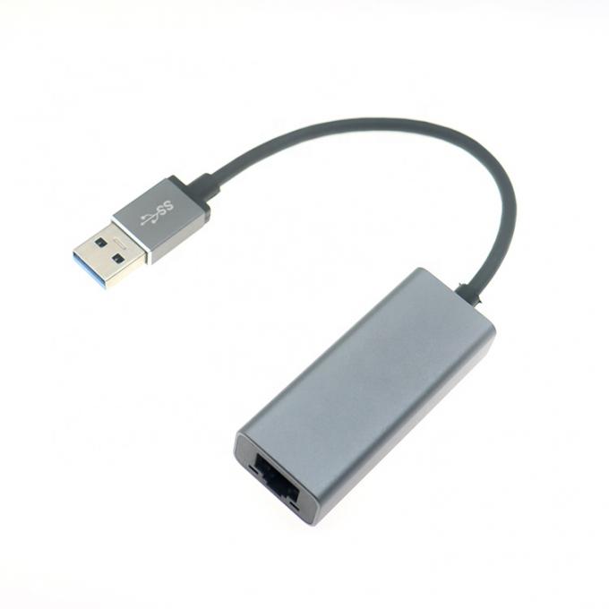 Υπερήλεκτη ταχύτητα 1000Mbps Metal Shell USB 3.0 σε Gigabit RJ45 Ethernet Adapter 2
