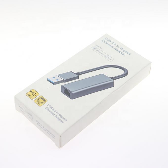 Υπερήλεκτη ταχύτητα 1000Mbps Metal Shell USB 3.0 σε Gigabit RJ45 Ethernet Adapter 4