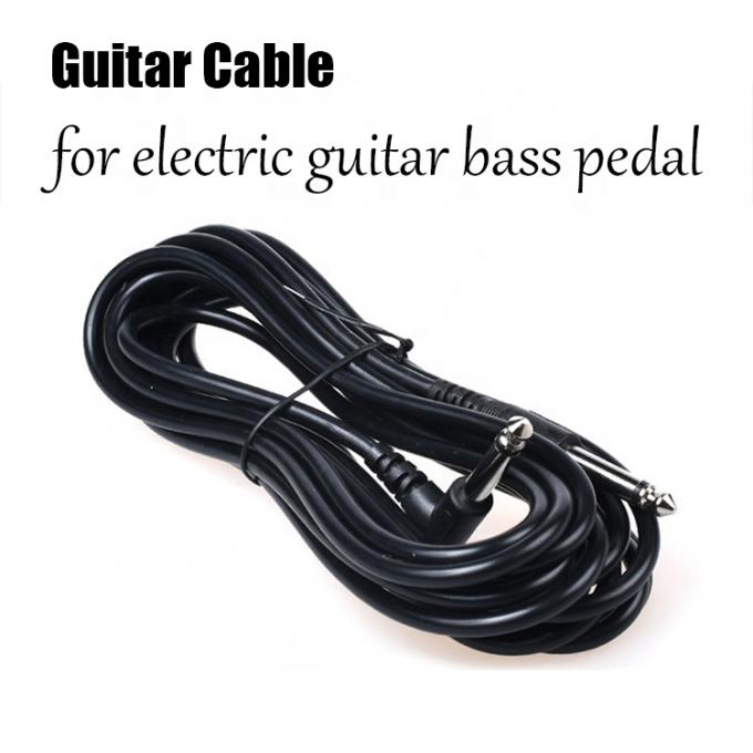 Προσαρμογή 10FT 90 μοίρες προς ευθεία 1/4 6.35mm TS Jack Instrument Patch Guitar Cable 3