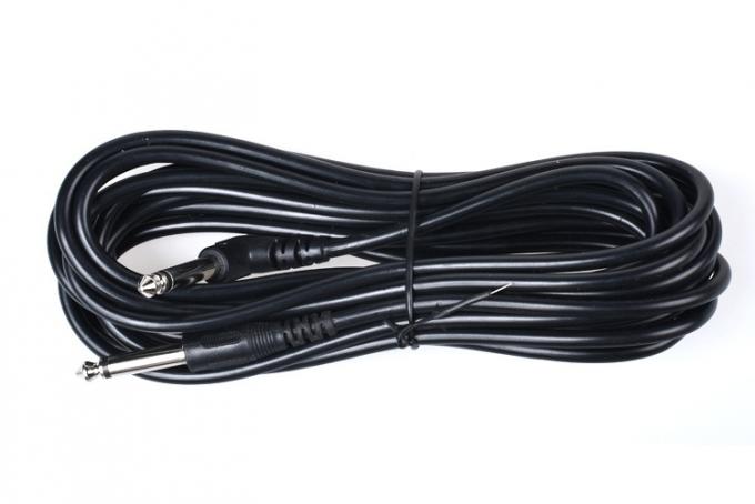 Προσαρμογή 10FT 90 μοίρες προς ευθεία 1/4 6.35mm TS Jack Instrument Patch Guitar Cable 4
