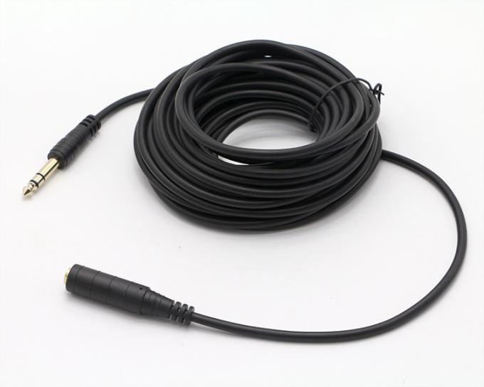 3M Χρυσό 6.35mm Jack 1/4 ιντσών TRS αρσενικό έως 1/4 ιντσών TS Jack θηλυκό Audio Jack Stereo καλώδιο 2