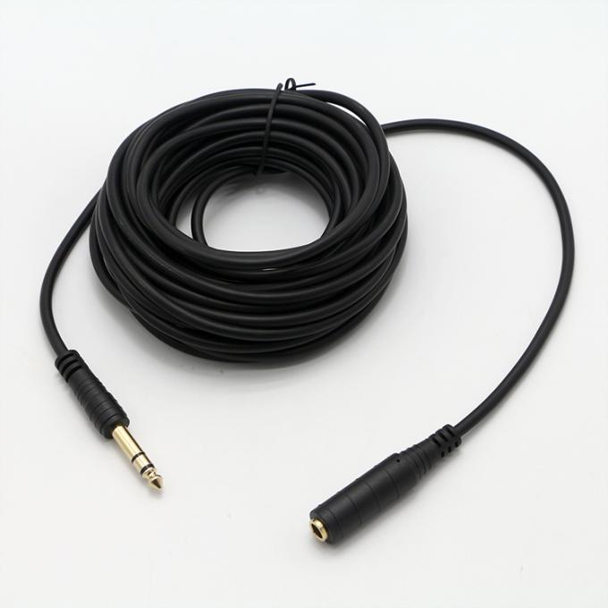 3M Χρυσό 6.35mm Jack 1/4 ιντσών TRS αρσενικό έως 1/4 ιντσών TS Jack θηλυκό Audio Jack Stereo καλώδιο 3