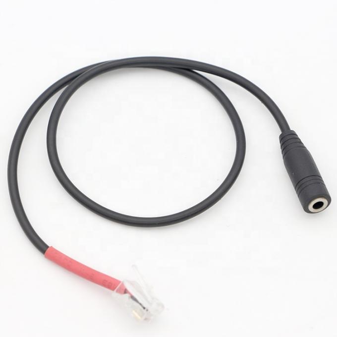 RJ9 RJ10 σε θηλυκό 3.5mm CTIA Plug Audio Jack Headset Adapter Cable για τηλέφωνο γραφείου 5