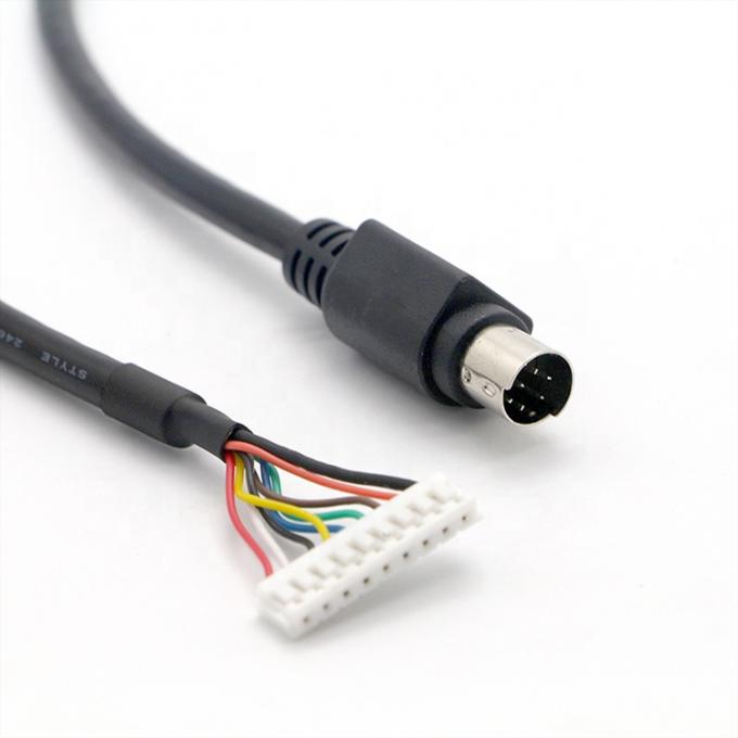 Προσαρμοσμένο 1M S Video 8 PIN Mini DIN σε 9 PIN JST Connector PC Καλώδιο ελέγχου κινητήρα 1