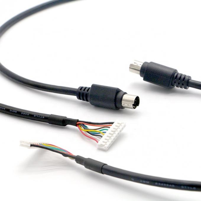 Προσαρμοσμένο 1M S Video 8 PIN Mini DIN σε 9 PIN JST Connector PC Καλώδιο ελέγχου κινητήρα 2