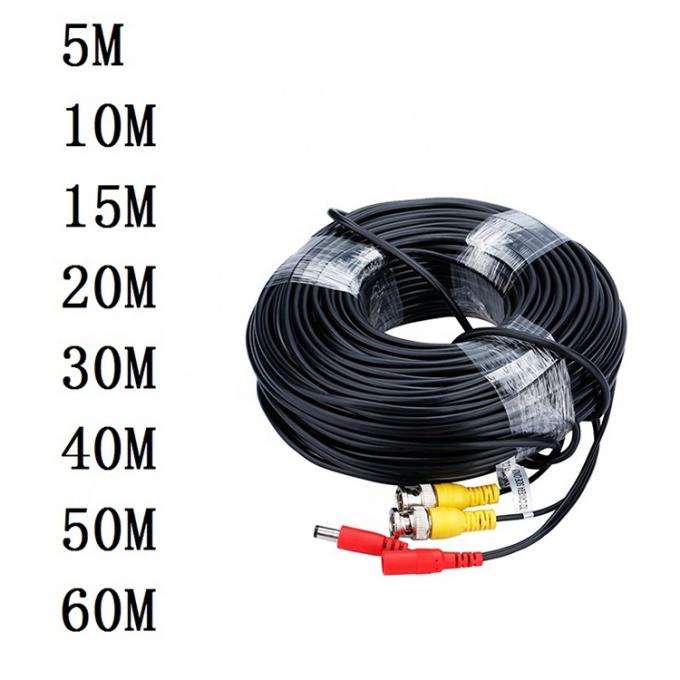 Προσαρμογή 5M 10M 20M Άντρας Γυναίκα Σύνθεση ασφαλείας RG59 Βίντεο BNC DC Power SDI καλώδιο κάμερας CCTV 3