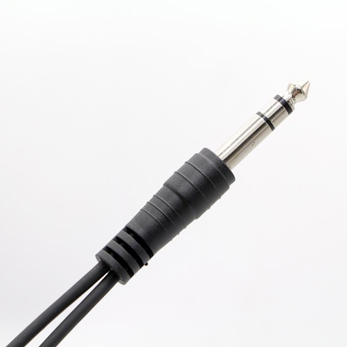 Y Splitter αρσενικό προς θηλυκό 6.35mm 3.5mm TRS μικρόφωνο στερεοφωνικό καλώδιο 4