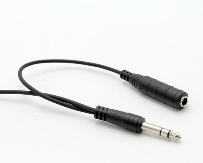 Y Splitter αρσενικό προς θηλυκό 6.35mm 3.5mm TRS μικρόφωνο στερεοφωνικό καλώδιο 7