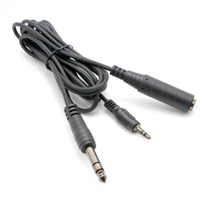Y Splitter αρσενικό προς θηλυκό 6.35mm 3.5mm TRS μικρόφωνο στερεοφωνικό καλώδιο 8