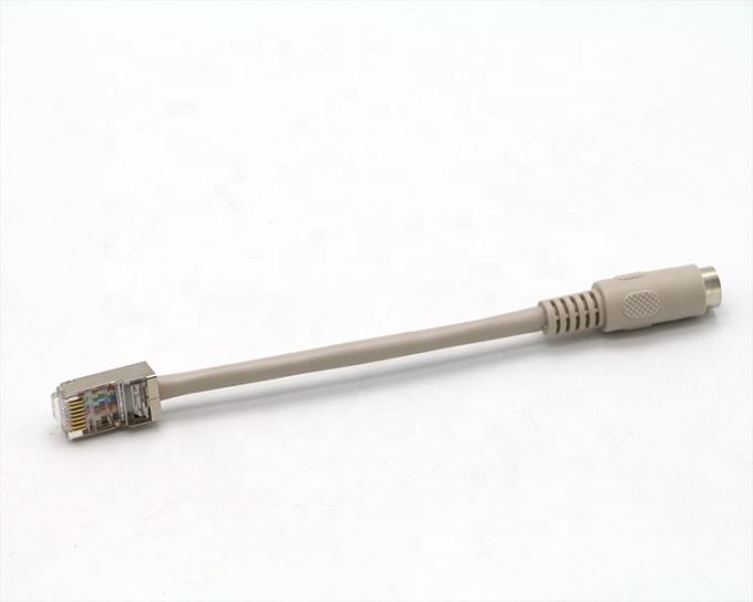 0.2M 0.5M 1M 2M 3M 5M 8 PIN Mini Din Καλώδιο επέκτασης RJ45 0