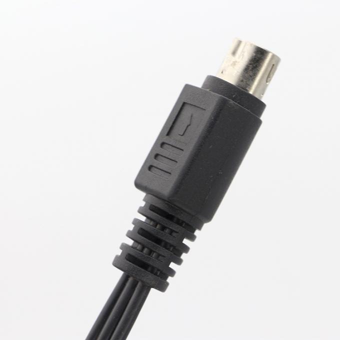 9 Pin Mini Din σε 3 RCA S Video Audio Cable για οθόνες τηλεόρασης Audio Video Receiver 2