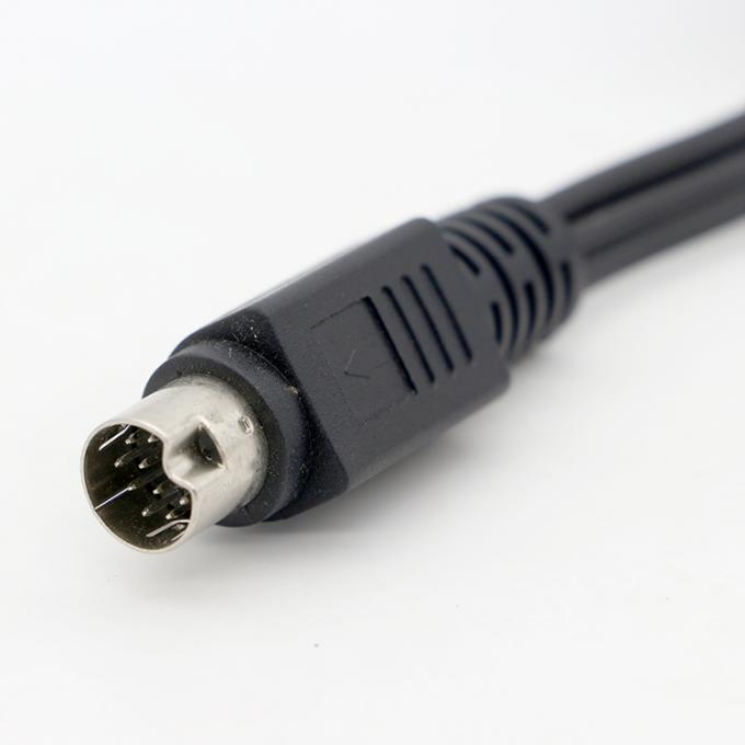 9 Pin Mini Din σε 3 RCA S Video Audio Cable για οθόνες τηλεόρασης Audio Video Receiver 1