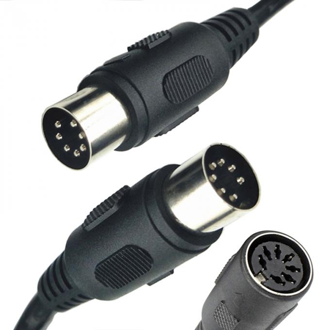 OEM Factory S Video Audio Shield Άντρας προς Άντρας Γυναίκα 3 4 5 6 7 8 9 10 13 PIN MIDI DIN Extension Cable 1