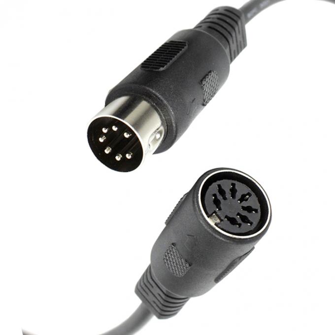 OEM Factory S Video Audio Shield Άντρας προς Άντρας Γυναίκα 3 4 5 6 7 8 9 10 13 PIN MIDI DIN Extension Cable 3