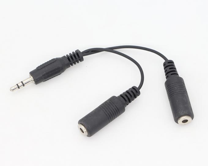 ΕΠΙΧΡΗΜΑΤΙΚΟ 3.5mm Jack 1 αρσενικό σε 2 θηλυκό Y Splitter ακουστικά Jack Mic PC Audio TRS Splitter καλώδιο 0