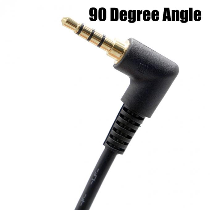 OEM 90 μοίρες δεξιά γωνία 3,5mm TRRS Jack αρσενικό προς 3,5mm TRRS Jack αρσενικό καλώδιο ήχου 3