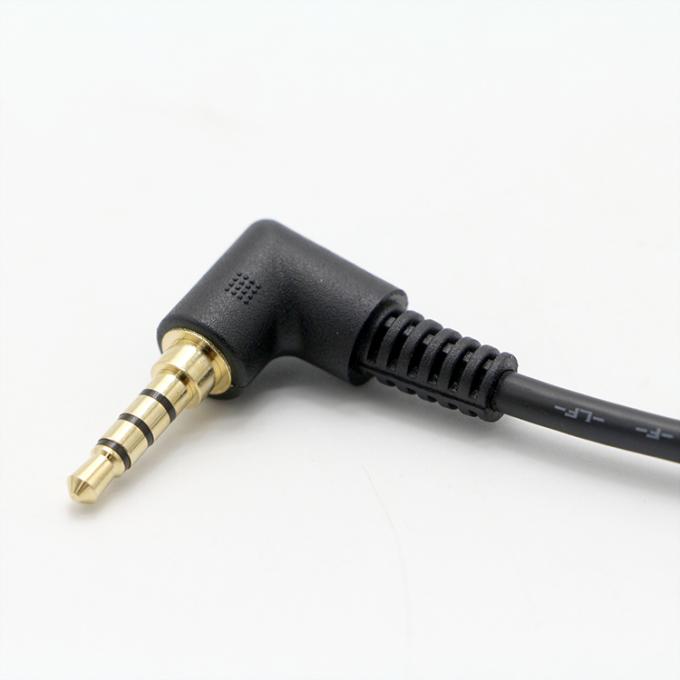 OEM 90 μοίρες δεξιά γωνία 3,5mm TRRS Jack αρσενικό προς 3,5mm TRRS Jack αρσενικό καλώδιο ήχου 4