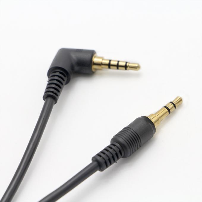 OEM 90 μοίρες δεξιά γωνία 3,5mm TRRS Jack αρσενικό προς 3,5mm TRRS Jack αρσενικό καλώδιο ήχου 5