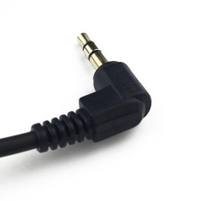 90 μοίρες Άντρας προς Άντρας 3,5mm Jack Coiled ακουστικά Stereo Aux Audio Extension Cable 2
