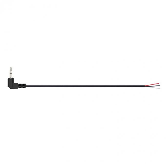 90 μοίρες δεξιά γωνία 3 πόλοι TRS 3.5mm στερεοφωνική θόρυβος με απογυμνωμένη ράβδο 5