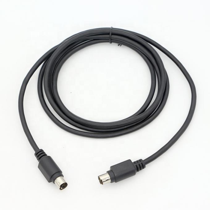 Προσαρμοσμένο 1M 3M Shield S Video Male To Male Mini Din 6 Pin καλώδιο 0