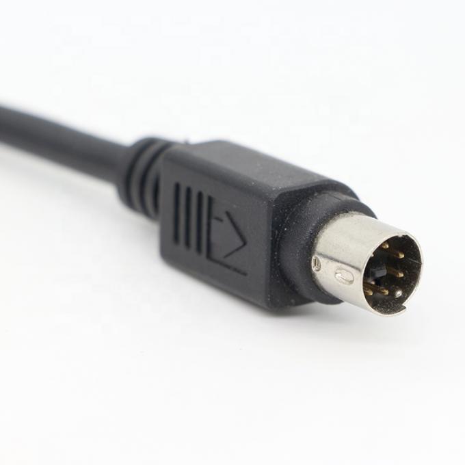 Προσαρμοσμένο 1M 3M Shield S Video Male To Male Mini Din 6 Pin καλώδιο 3